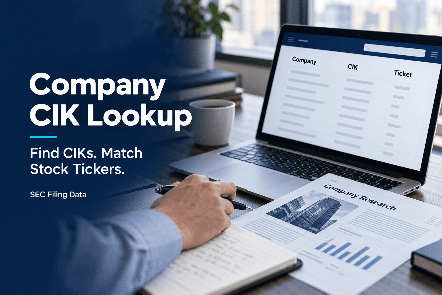 How to Find Company CIK Number and Map Them to Stock Tickers